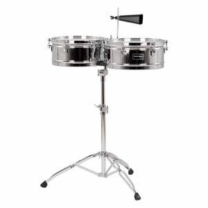 Timbales Gon Bops Fiesta 14" y 15" con Atril FSTB1415