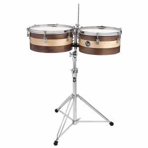 Timbales LP Sheila E 14" & 15" Madera Con Atril LP1415-SE
