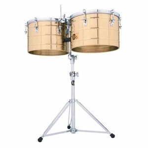 Timbales LP Tito Puente Thunder 15"/16" Latón con Atril LP258-B