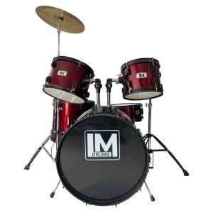Bateria LM Drums de 5 piezas color Rojo