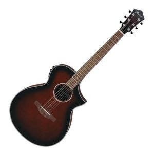 Guitarra Electroacústica Ibanez Café Sombreado Negro AEWC11-DVS
