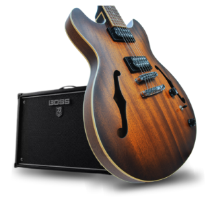Combo Guitarra Ibanez AS53TF con Amplificador Boss Katana 50